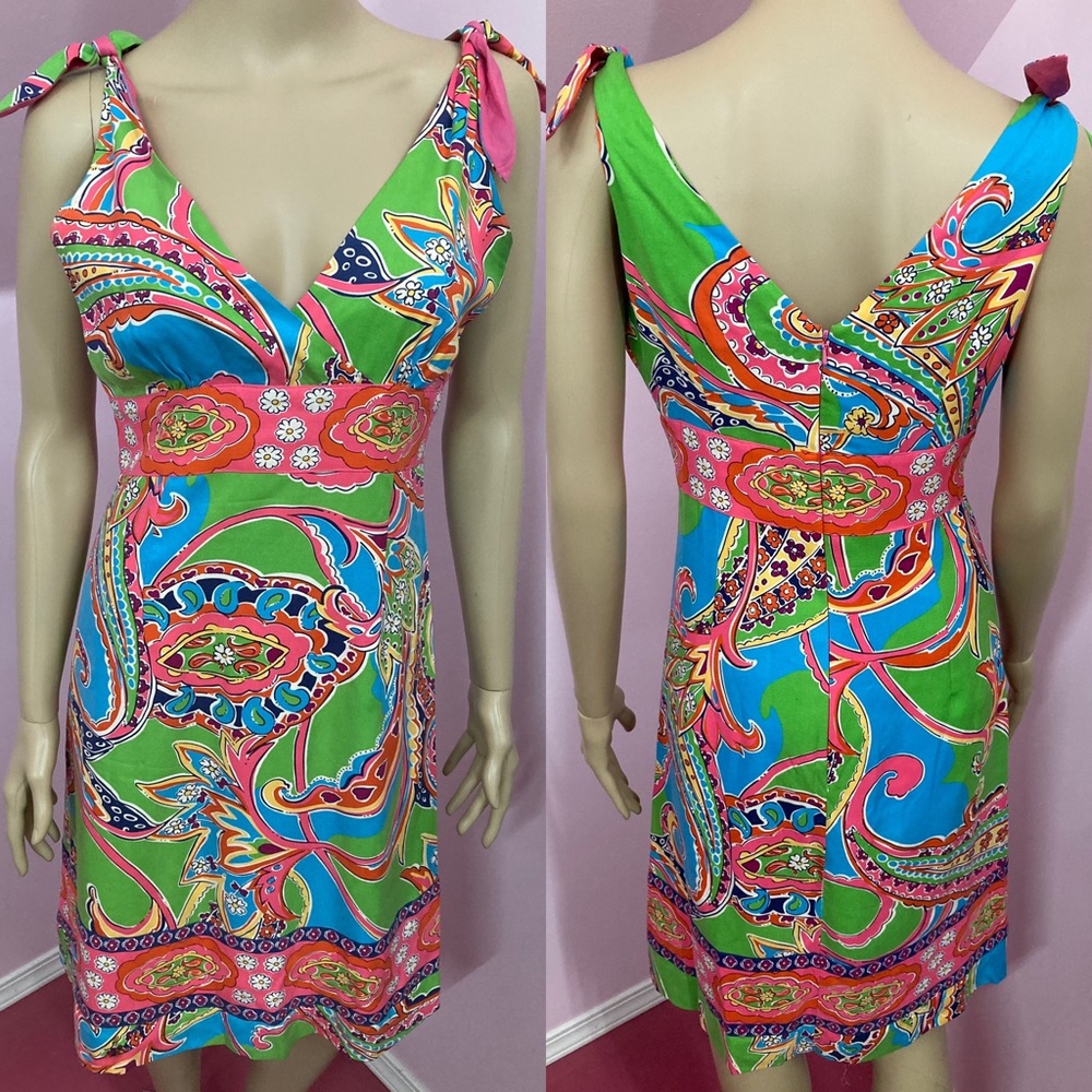 Lilly Pulitzer Silk Hearts & Flowers Dress. Size 8
